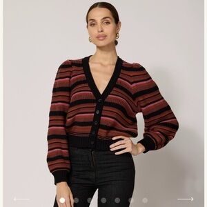 Cleobella bethany cardigan striped sz S NWT
